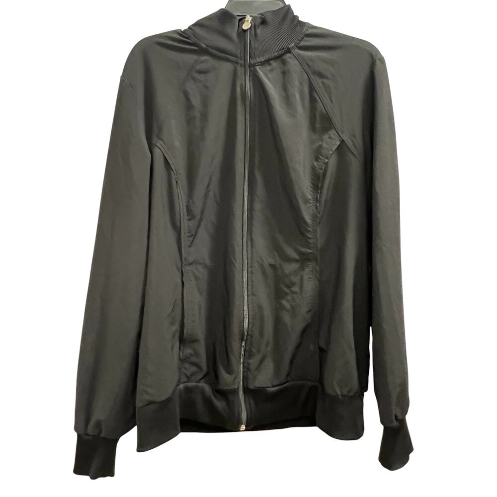 Vintage Black full zip Infinity by Cherokee Y2K windbreaker jacket sz XL